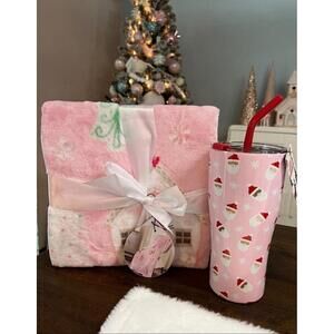 Pinkmas Santa 30oz cup & gingerbread house